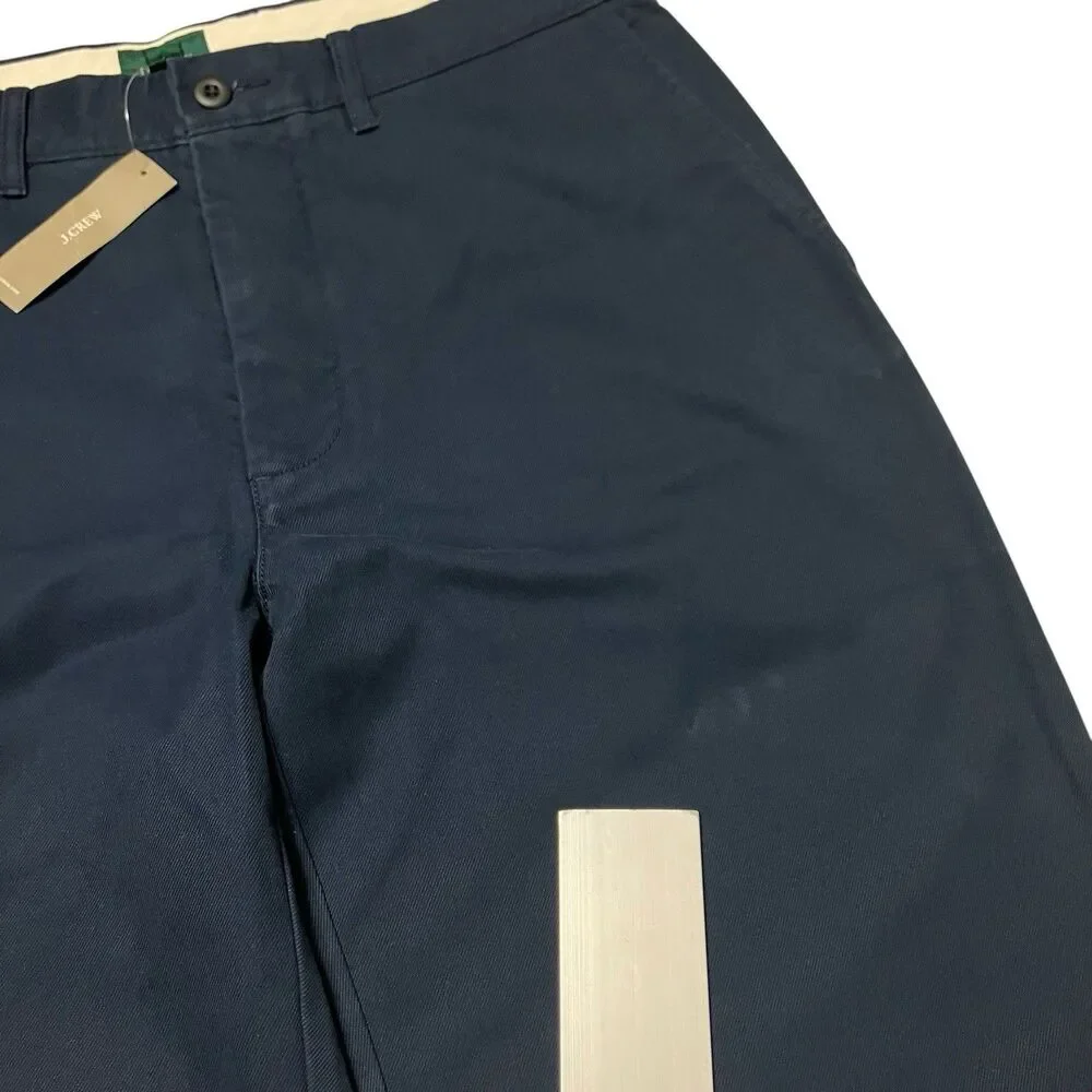J Crew Pants Mens 32x34 Navy Cotton Classic Chino‎ Straight Casual Preppy BE611